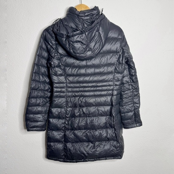 Andrew Marc packable premium down black long puffer jacket XS - Picture 2 of 8